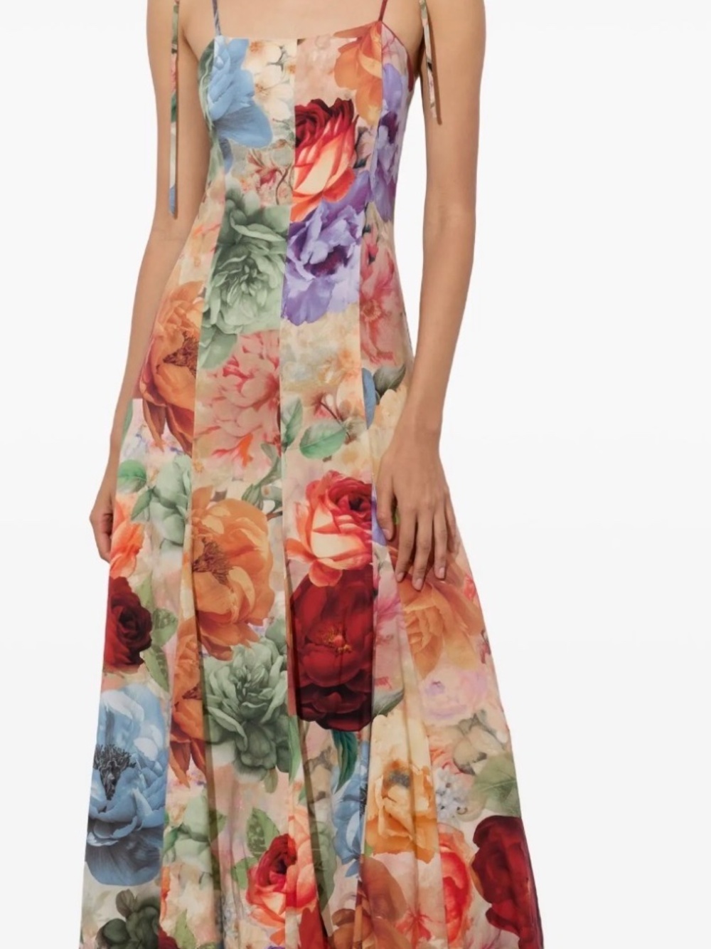 Alice + Olivia Jeanette Storm Floral Midi Dress - Picture 8 of 12
